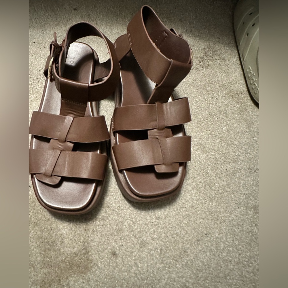 Torrid Women's Brown Strappy Leather Sandals